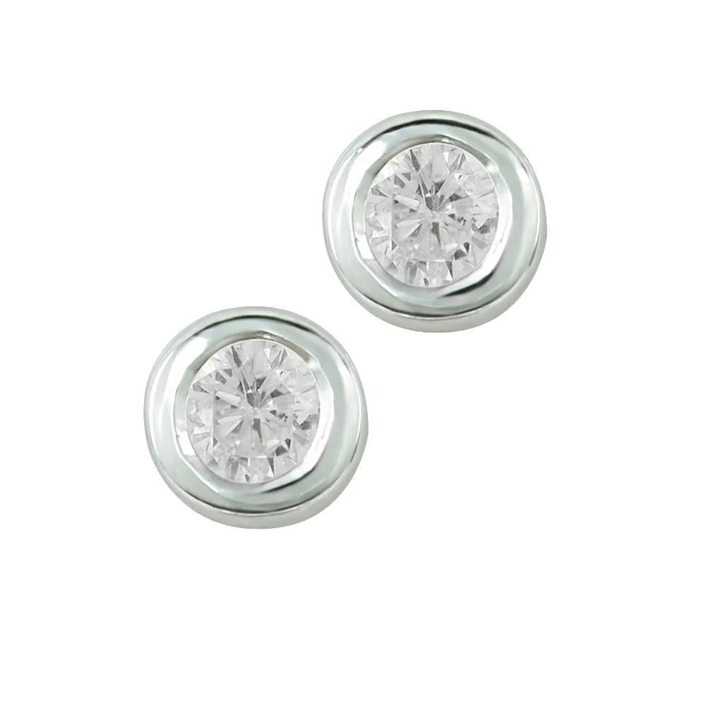Sterling Silber Ohrringe mit Stein Cristal Quarz SR-349