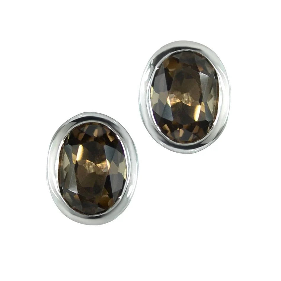 Sterlingsilber Ohrringe mit Steinquarz SR-359