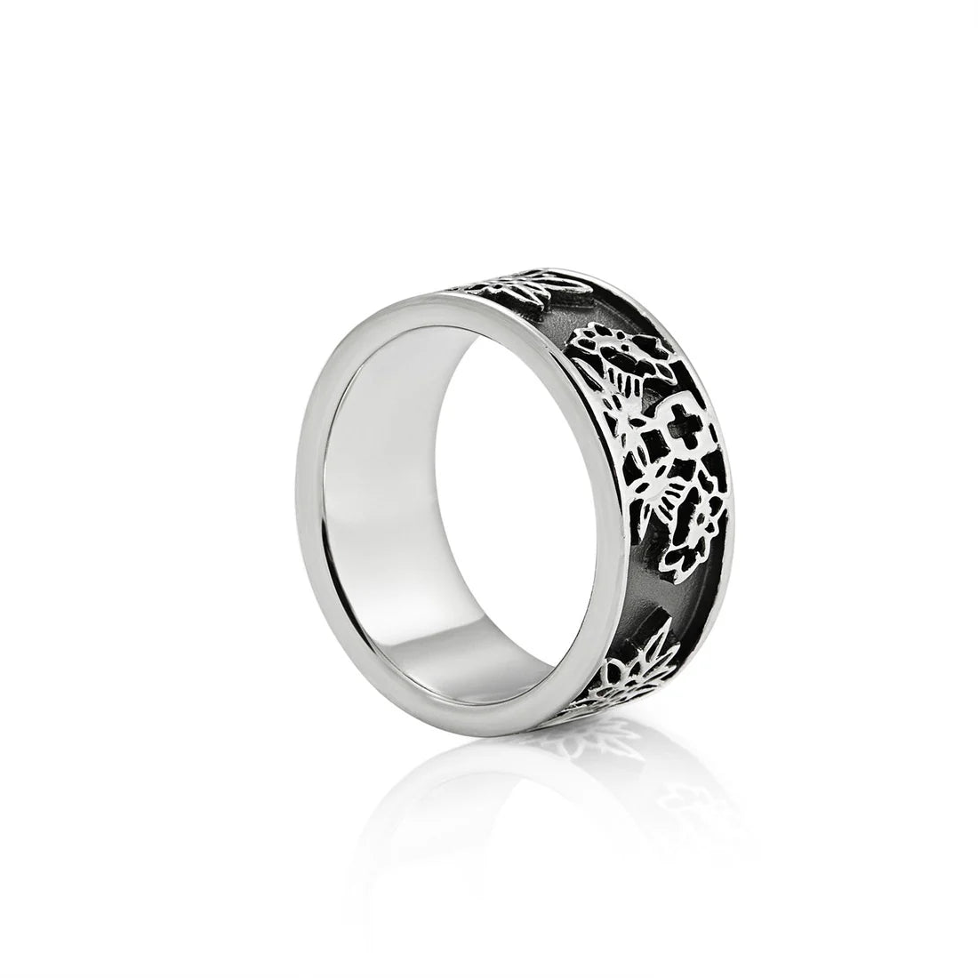 Sterlingsilber Edelweiss Ring R-7003-1