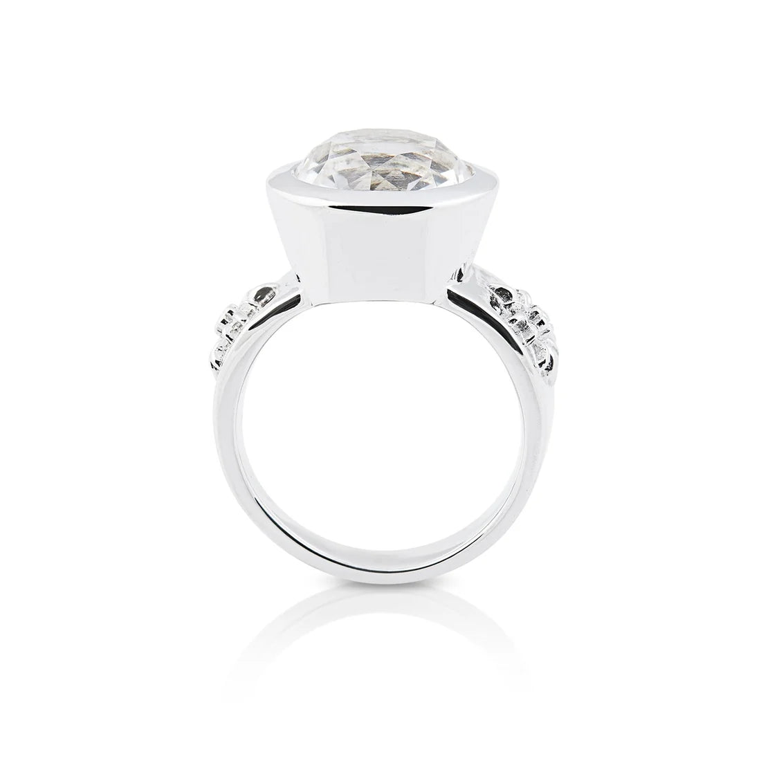 Sterlingsilber Ring Stein Cristal Quarz SR-708-50
