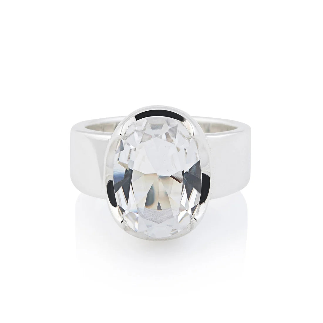 Sterlingsilber Ring Stein Cristal Quarz SR-710-50