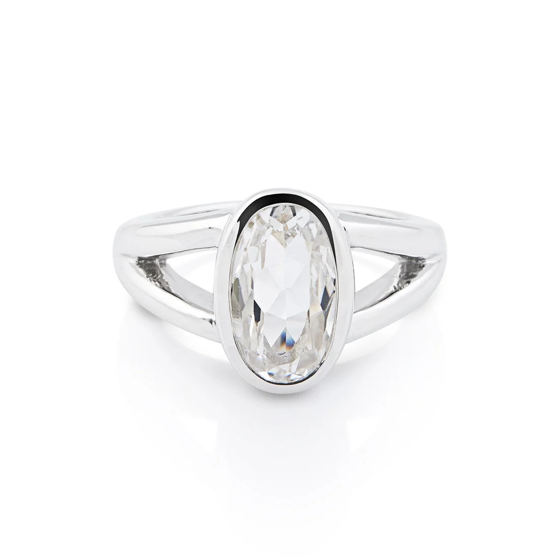 Sterlingsilber Ring Stein Cristal Quarz SR-704-50