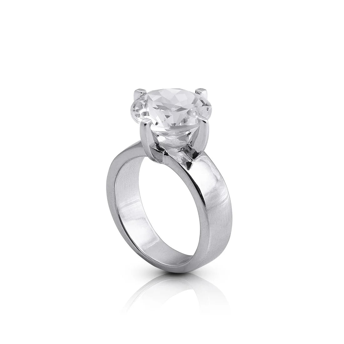 Sterlingsilber Ring Stein Cristal Quarz SR-106-1