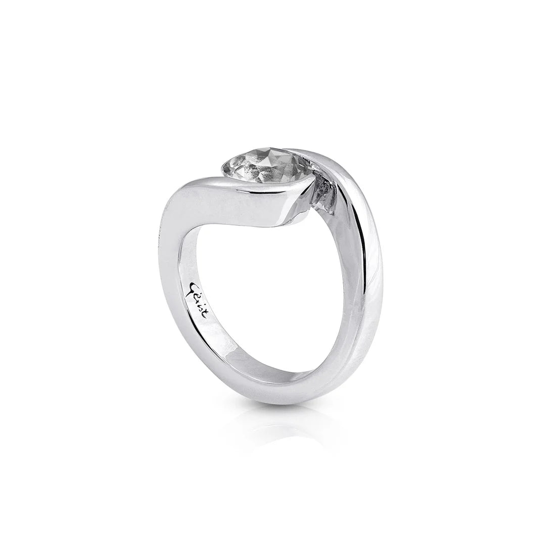 Sterlingsilber Ring Stein Cristal Quarz SR-164-1