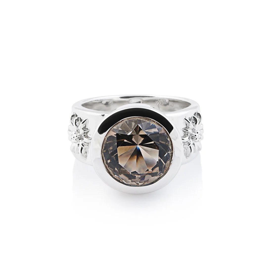 Sterlingsilber Ring mit Steinquarz SR-709-50