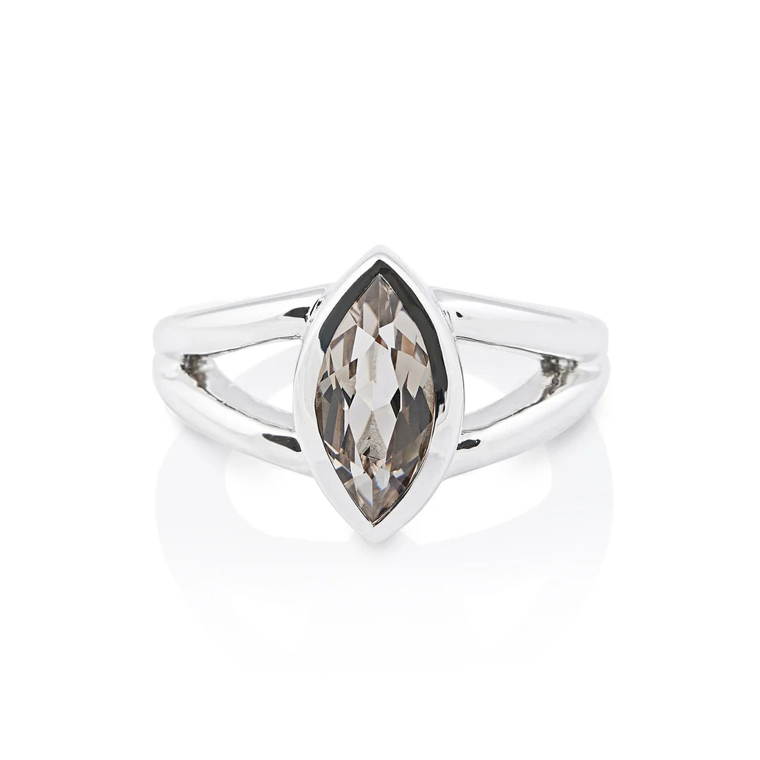 Sterlingsilber Ring mit Steinquarz SR-703-50