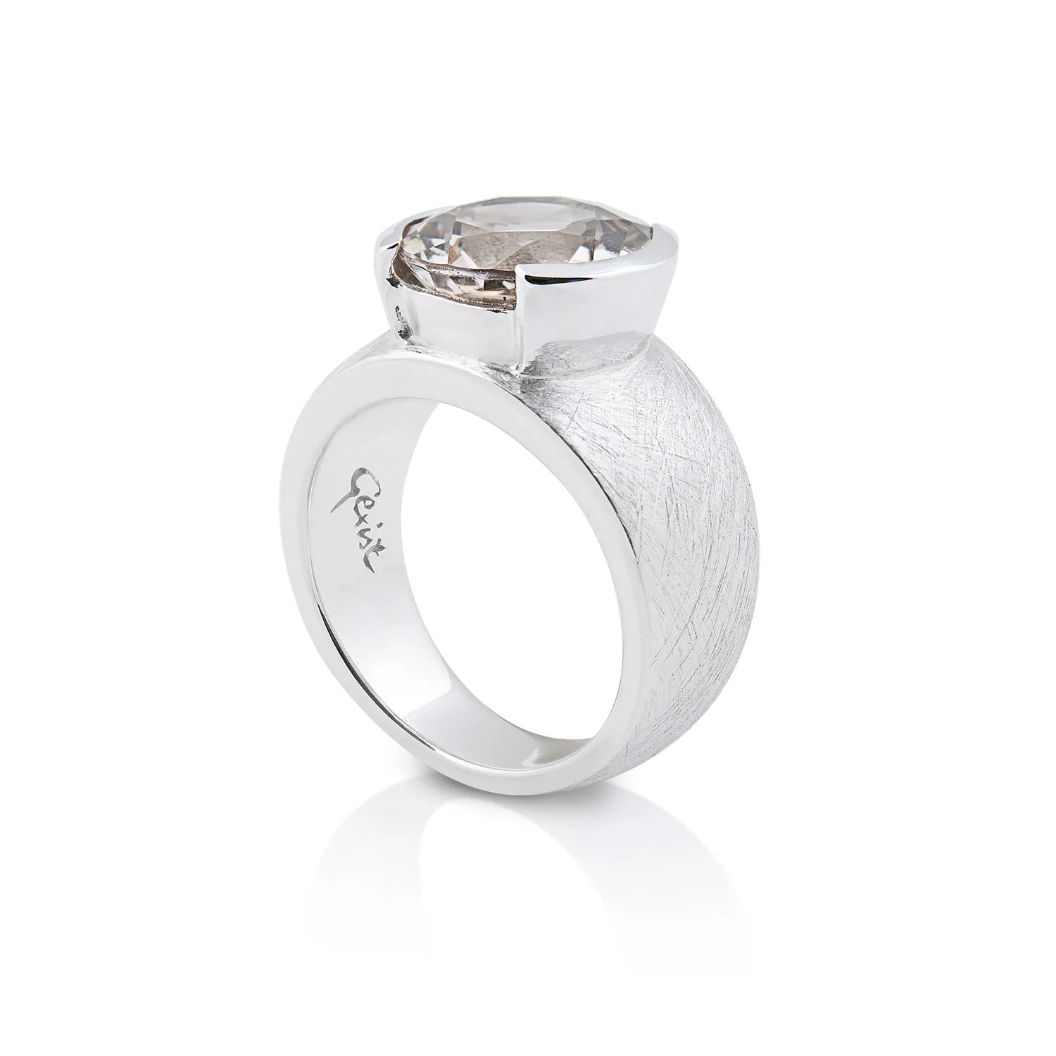Sterlingsilber Ring mit Steinquarz SR-707-50