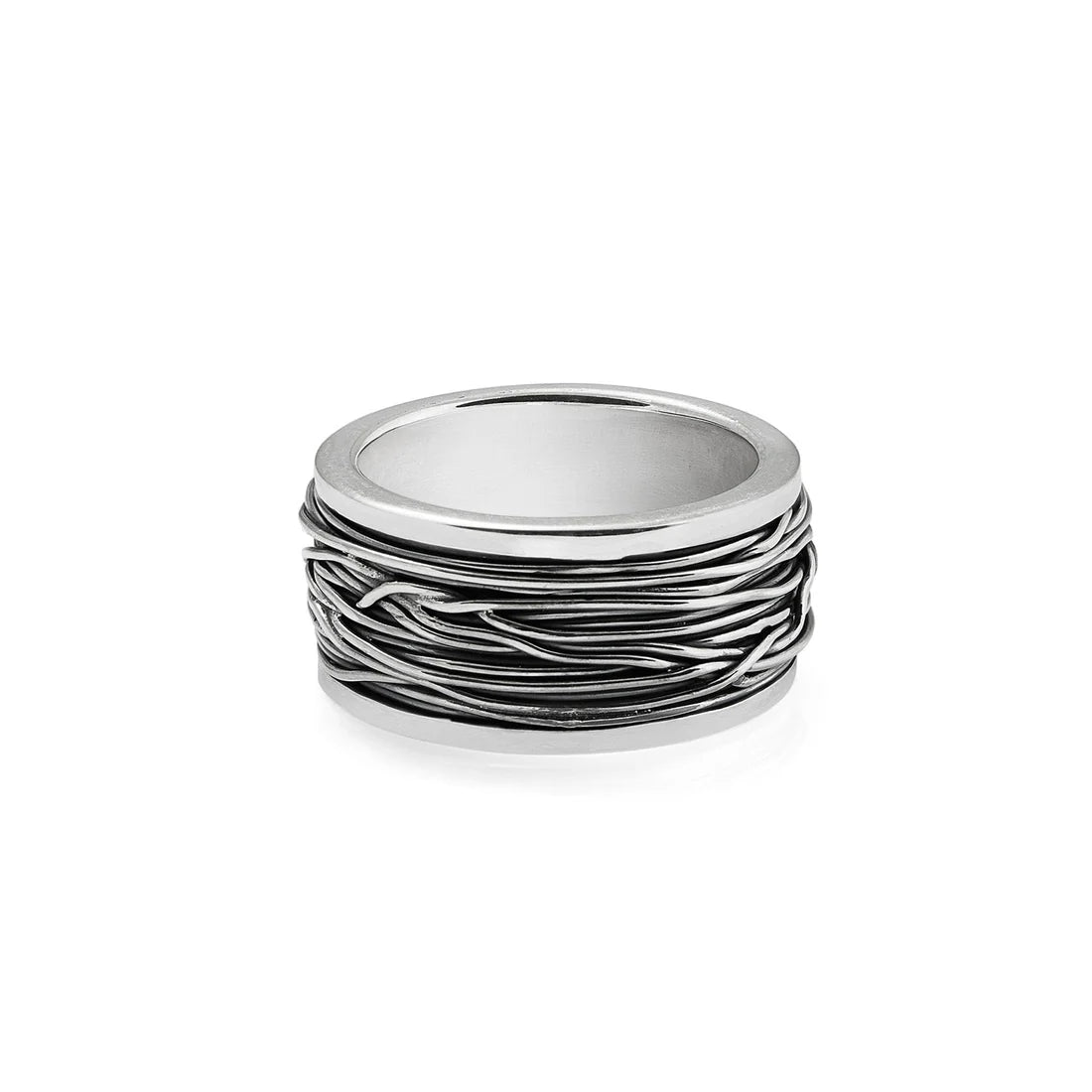 Ring aus Sterlingsilber mit gewickelten Drähten M R-159