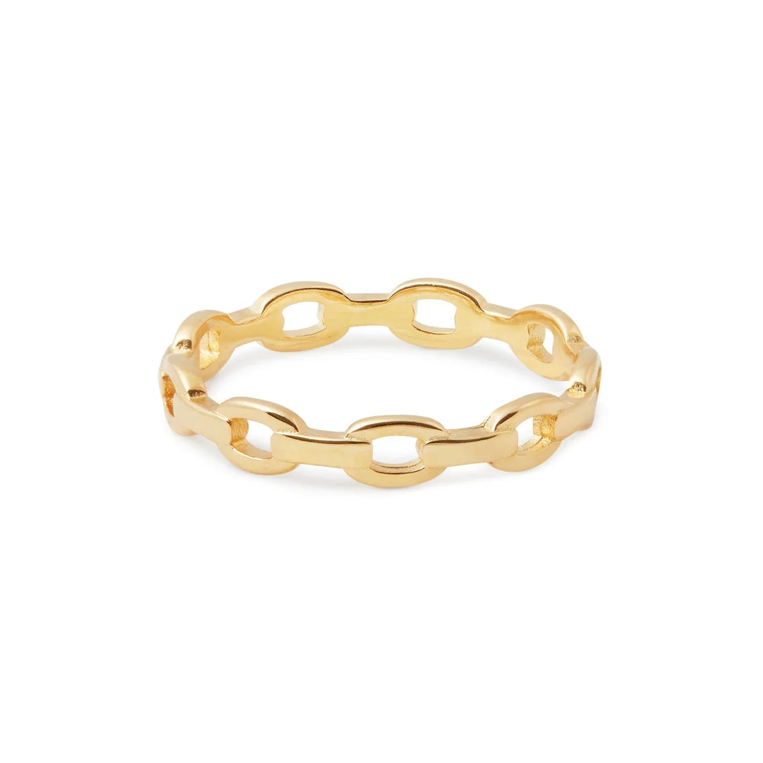Ring aus vergoldetem Sterlingsilber mit maritimen Gliedern RI-10013GP