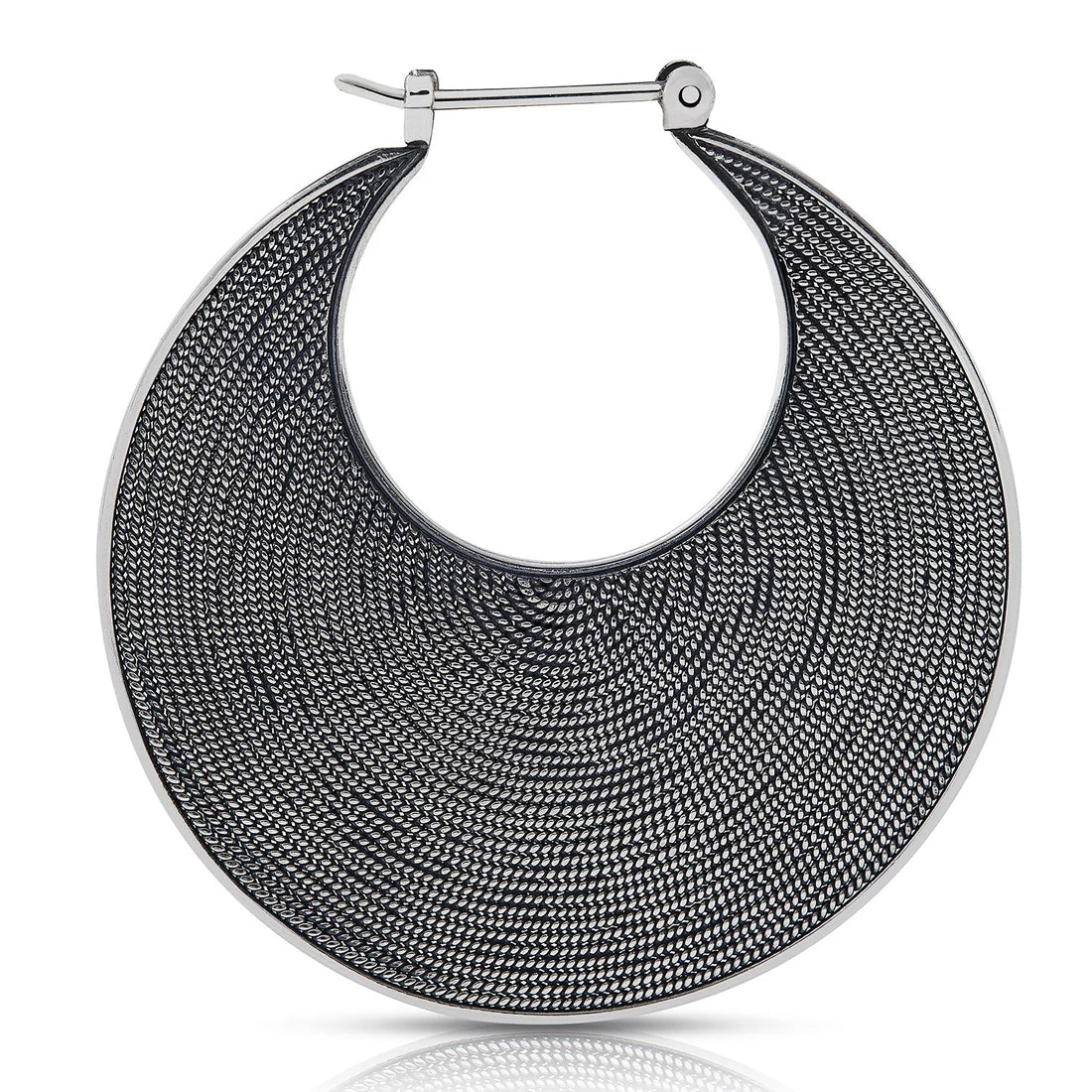 Ohrringe aus Sterlingsilber im ethnoetruskischen Stil oxidiert E-2071