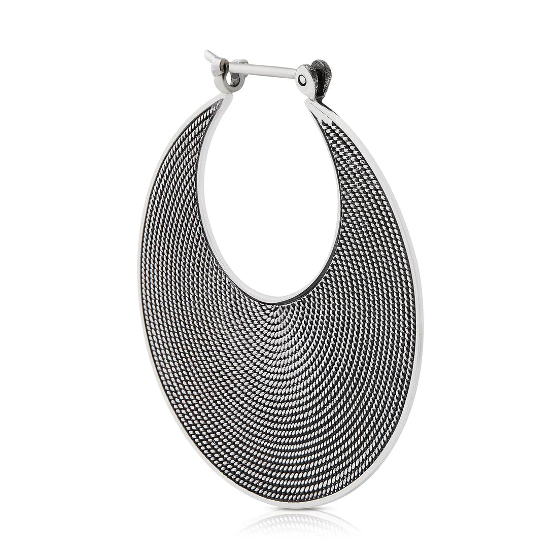 Ohrringe aus Sterlingsilber im ethnoetruskischen Stil oxidiert E-1287