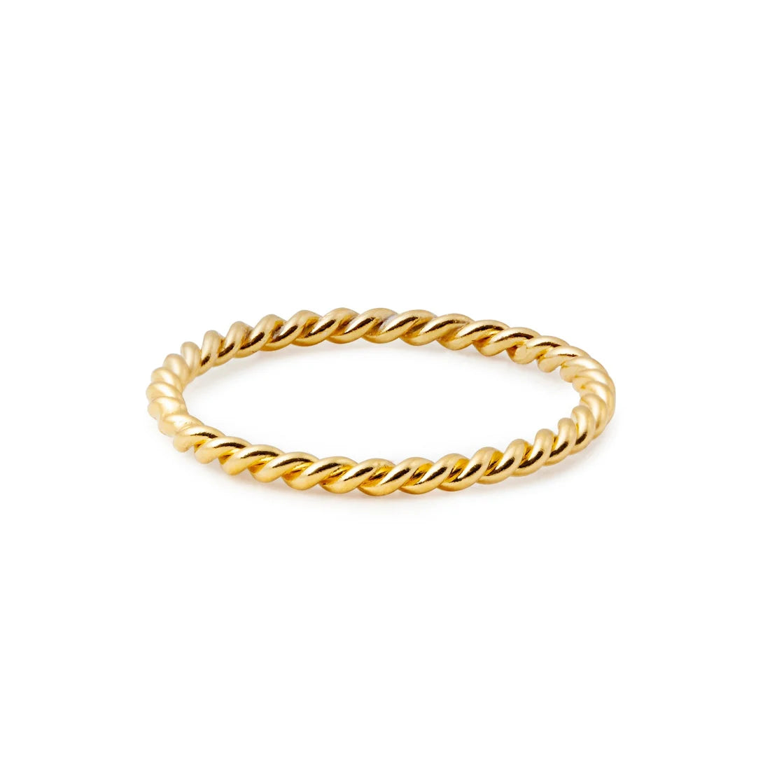 Ring aus vergoldetem Sterlingsilber mit Torsade RI-10036GP-48