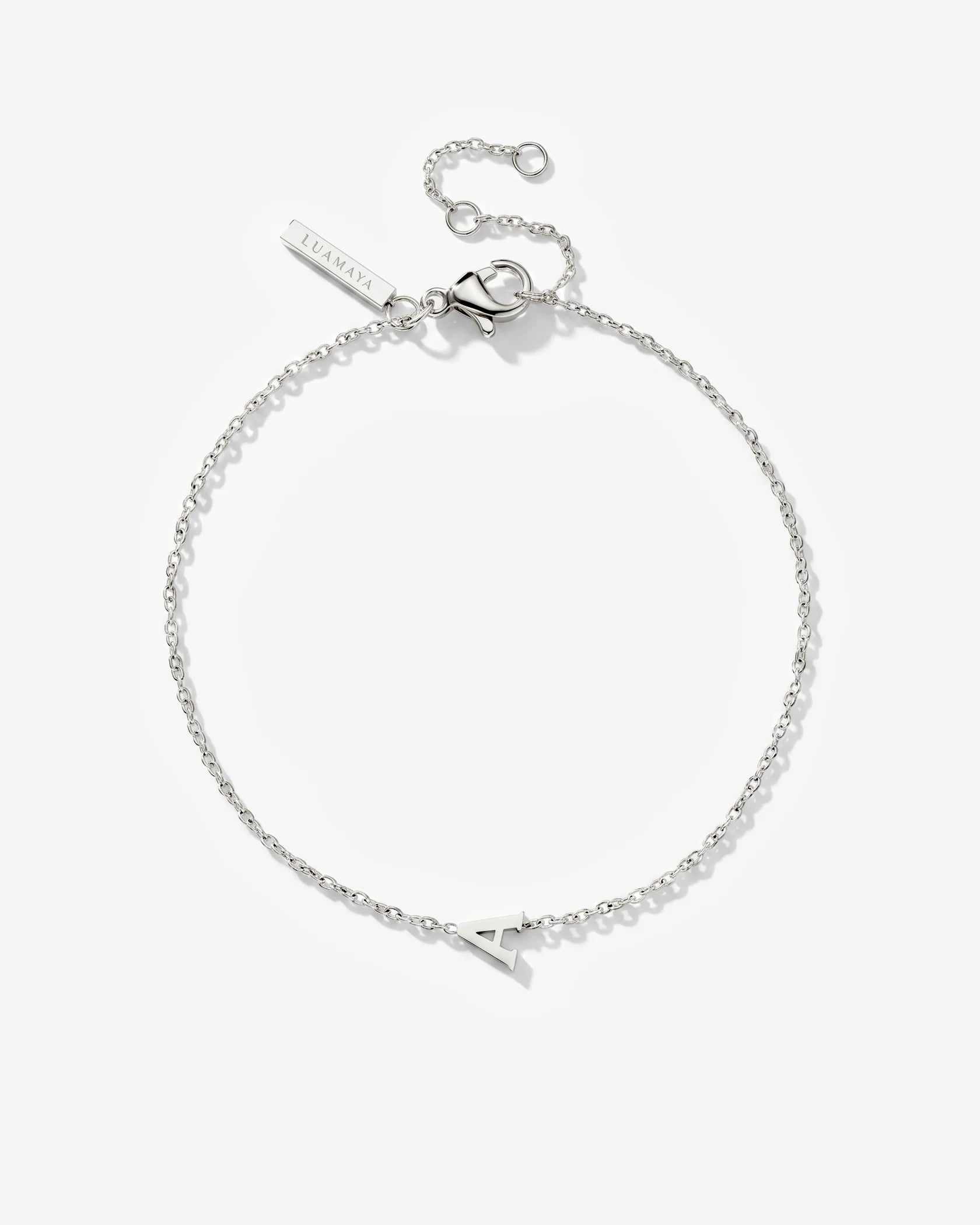 LUAMAYA Tiny Letter Bracelet
