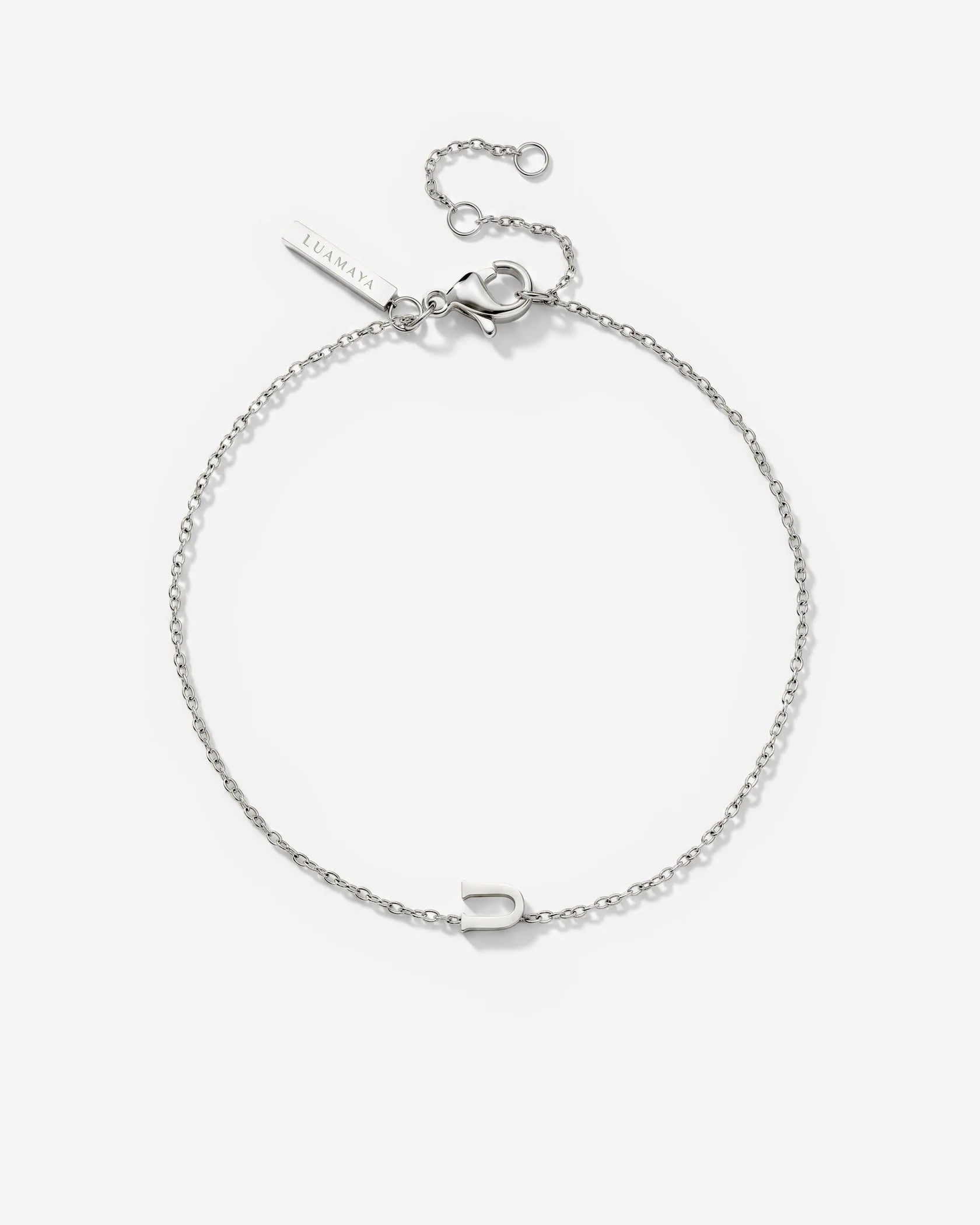 LUAMAYA Tiny Letter Bracelet
