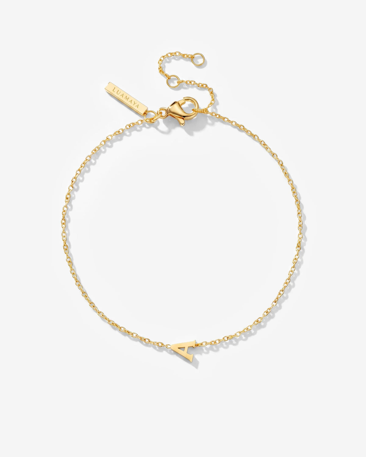 LUAMAYA Tiny Letter Bracelet