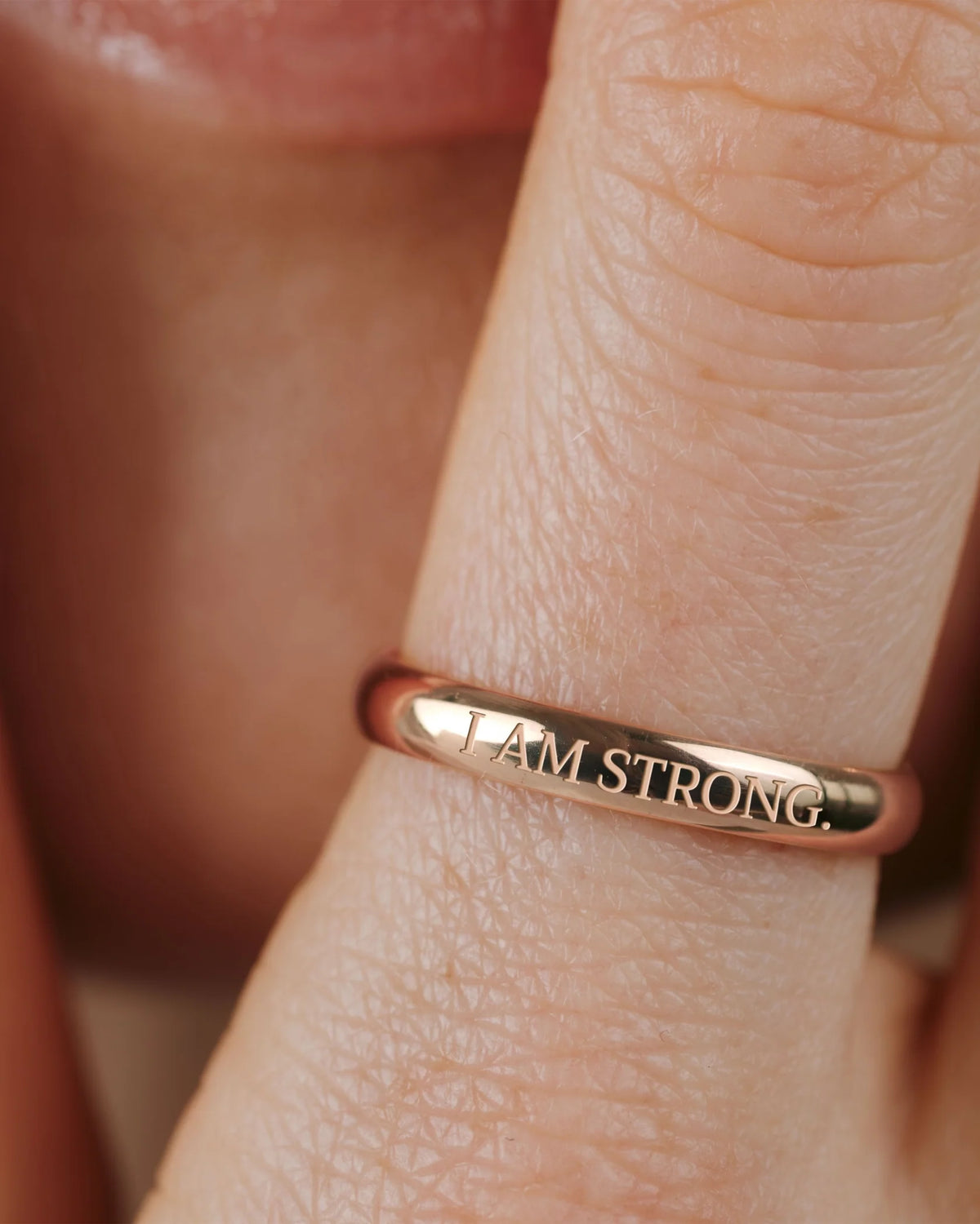 LUAMAYA I am strong Ring Roségold