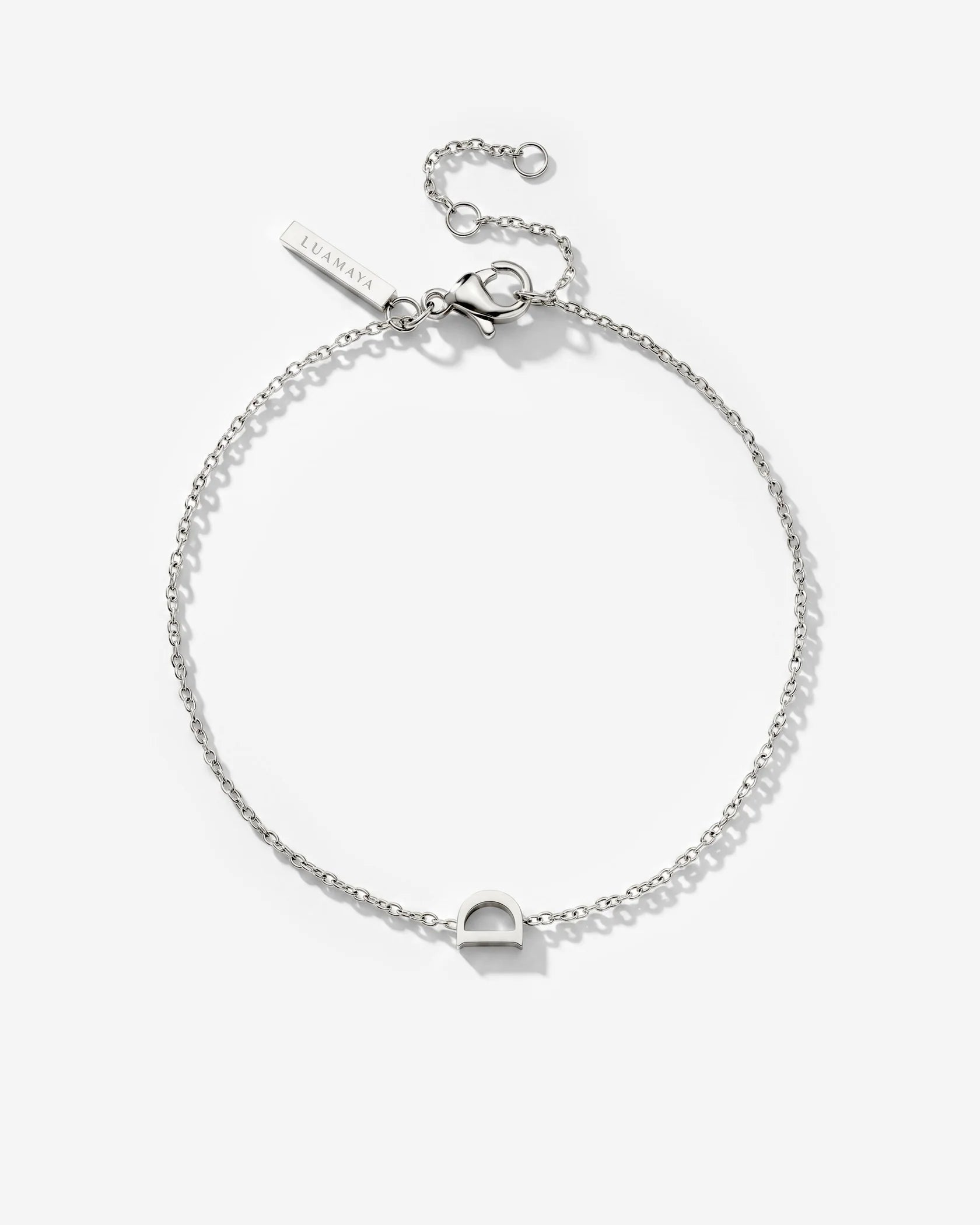 LUAMAYA Tiny Letter Bracelet