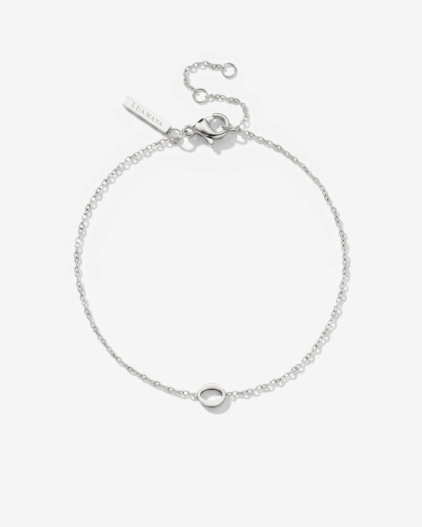 LUAMAYA Tiny Letter Bracelet