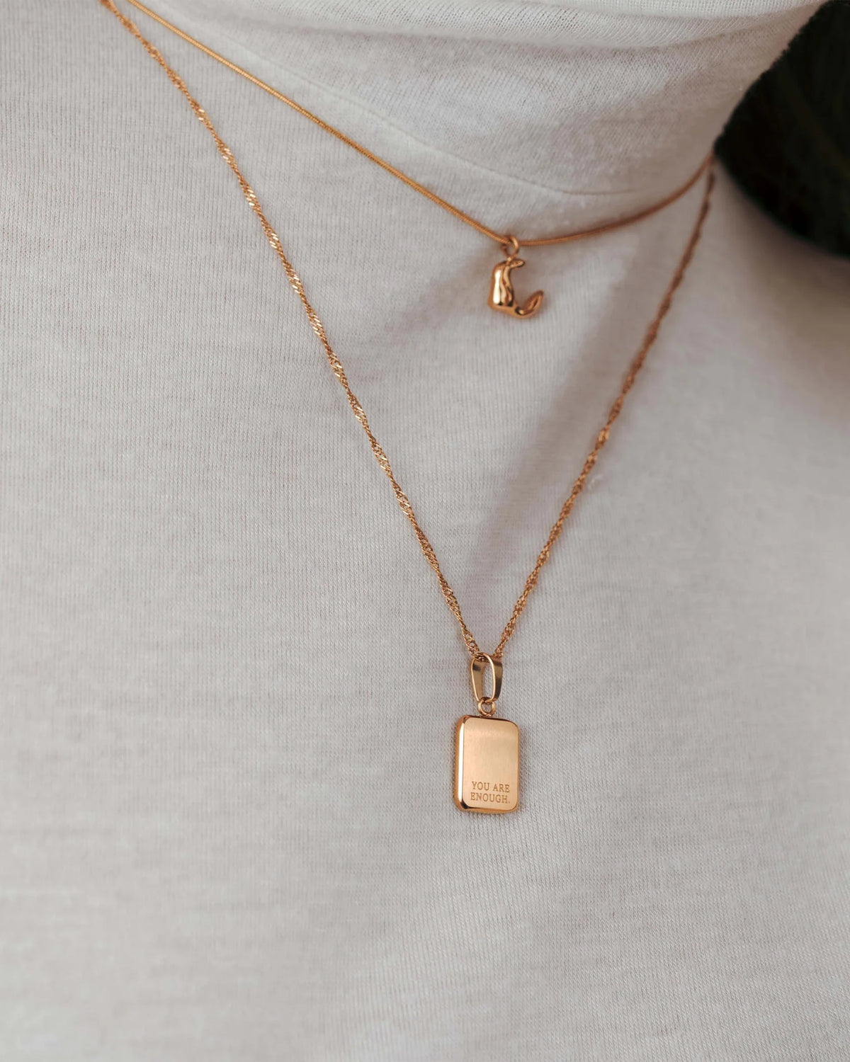 LUAMAYA You are enough Necklace Roségold