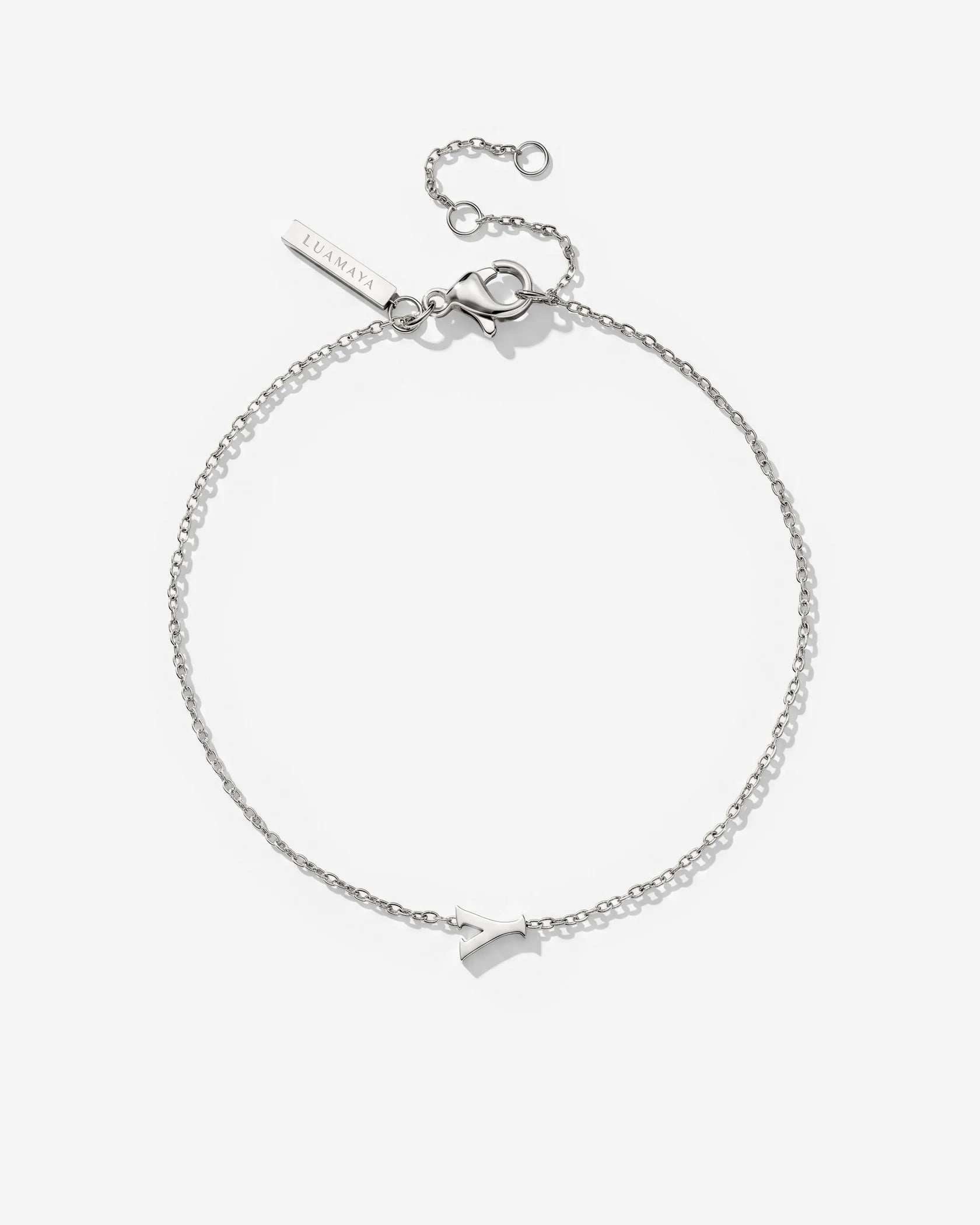 LUAMAYA Tiny Letter Bracelet