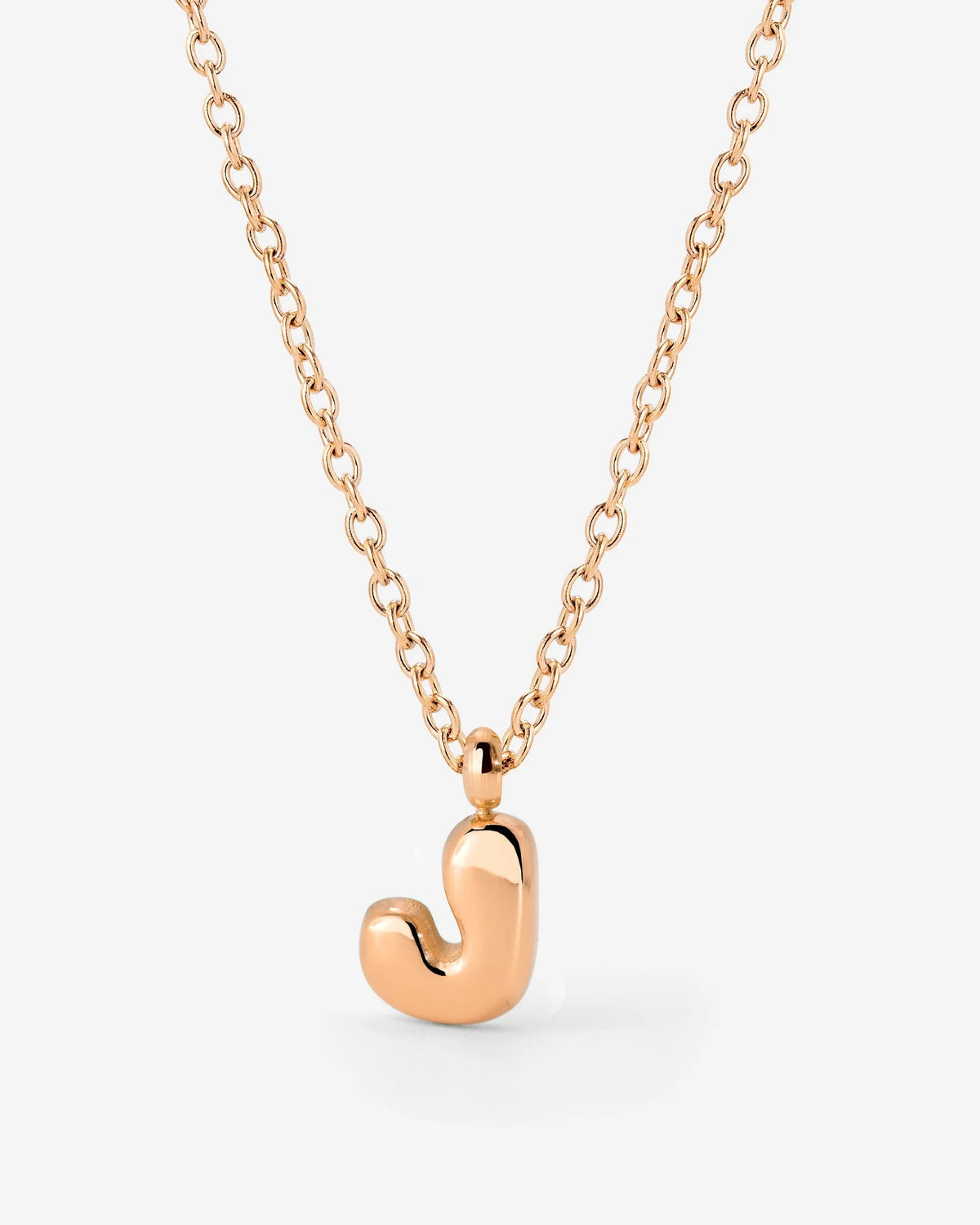 LUAMAYA Bubble Letter Necklace Roségold