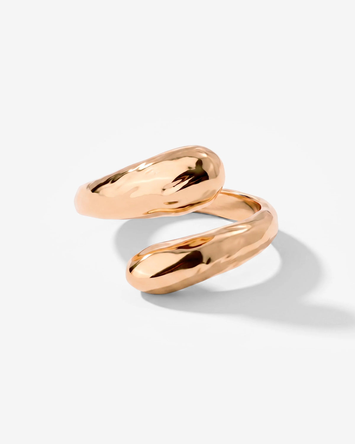 LUAMAYA Hammered Embrace Ring