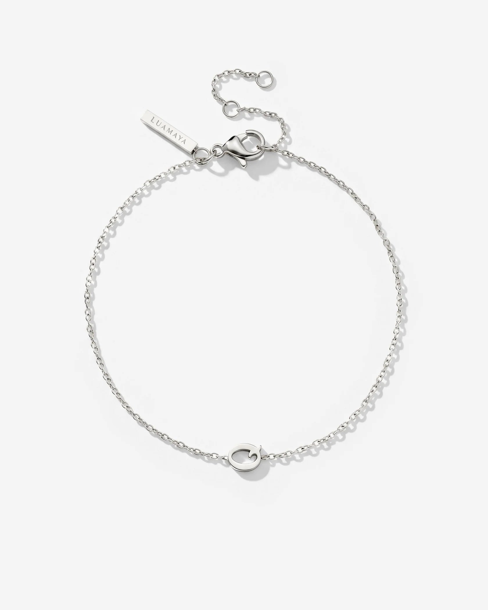 LUAMAYA Tiny Letter Bracelet