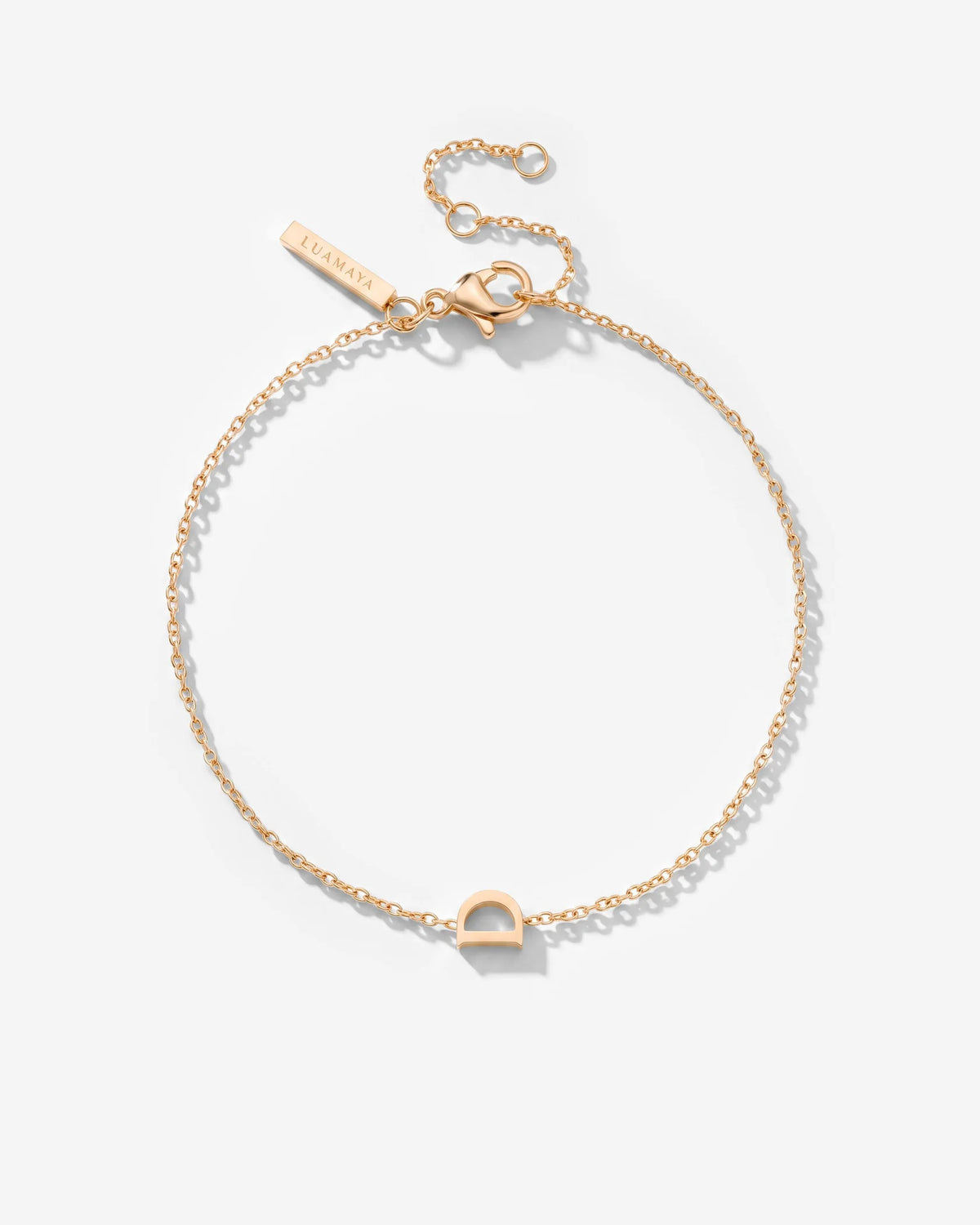 LUAMAYA Tiny Letter Bracelet