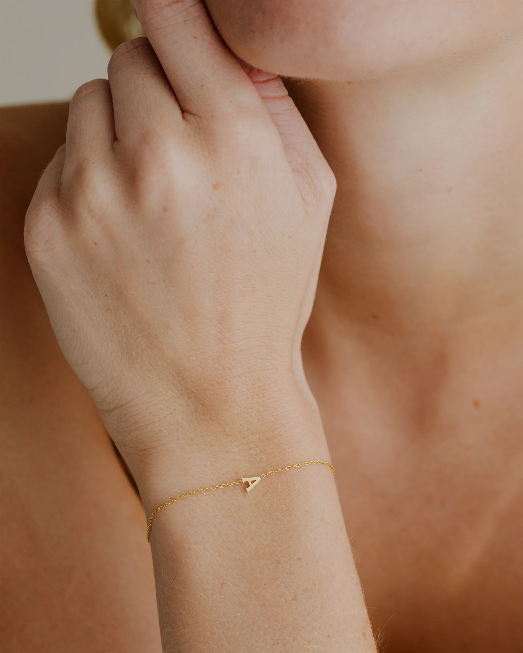 LUAMAYA Tiny Letter Bracelet