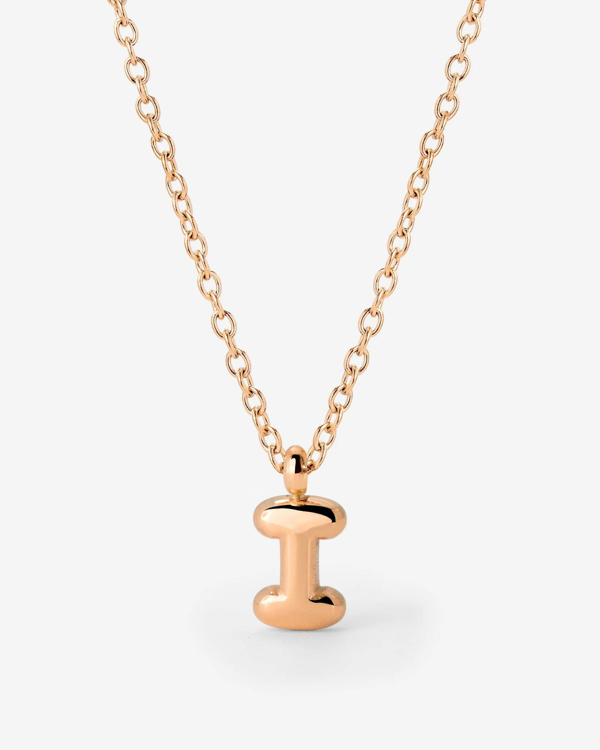LUAMAYA Bubble Letter Necklace Roségold