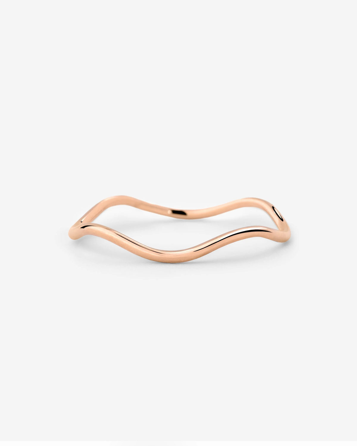LUAMAYA Slim Wave Ring Roségold