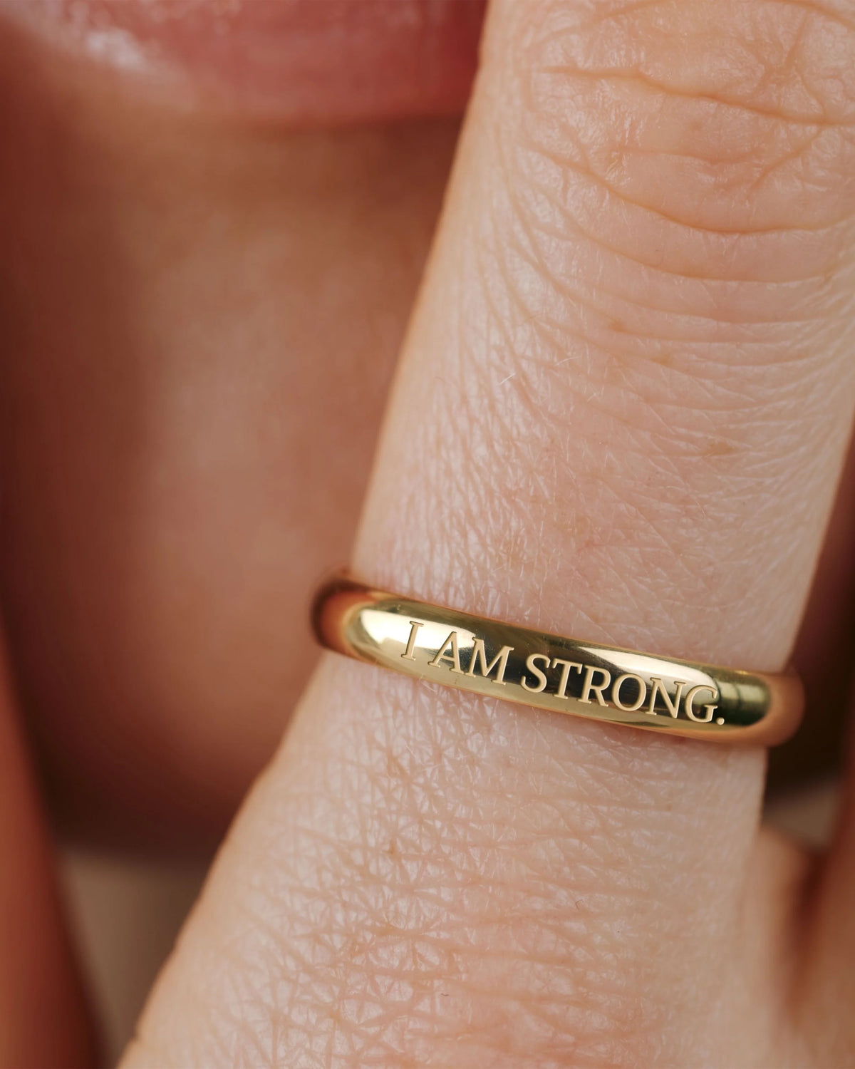 LUAMAYA I am strong Ring Gold