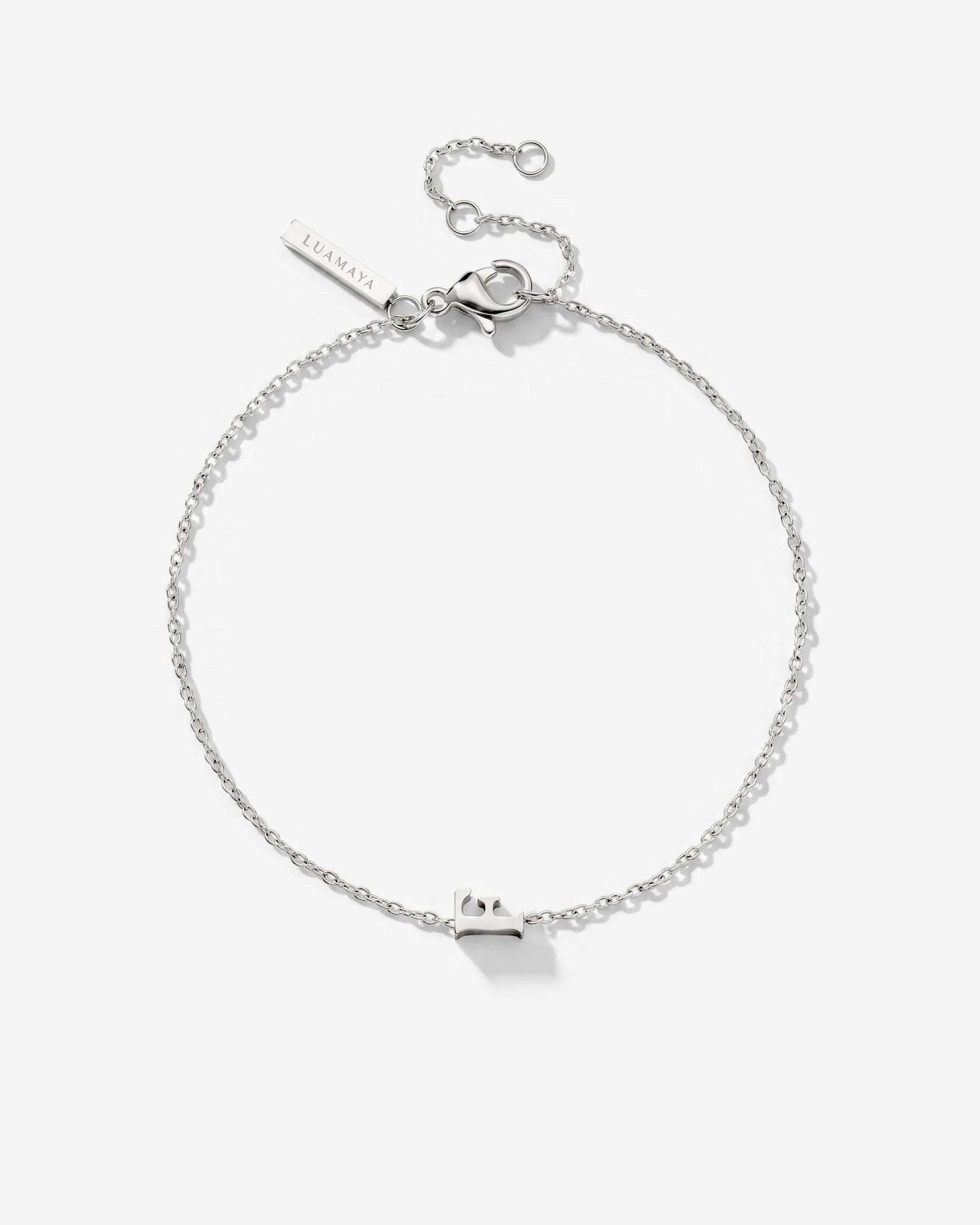 LUAMAYA Tiny Letter Bracelet