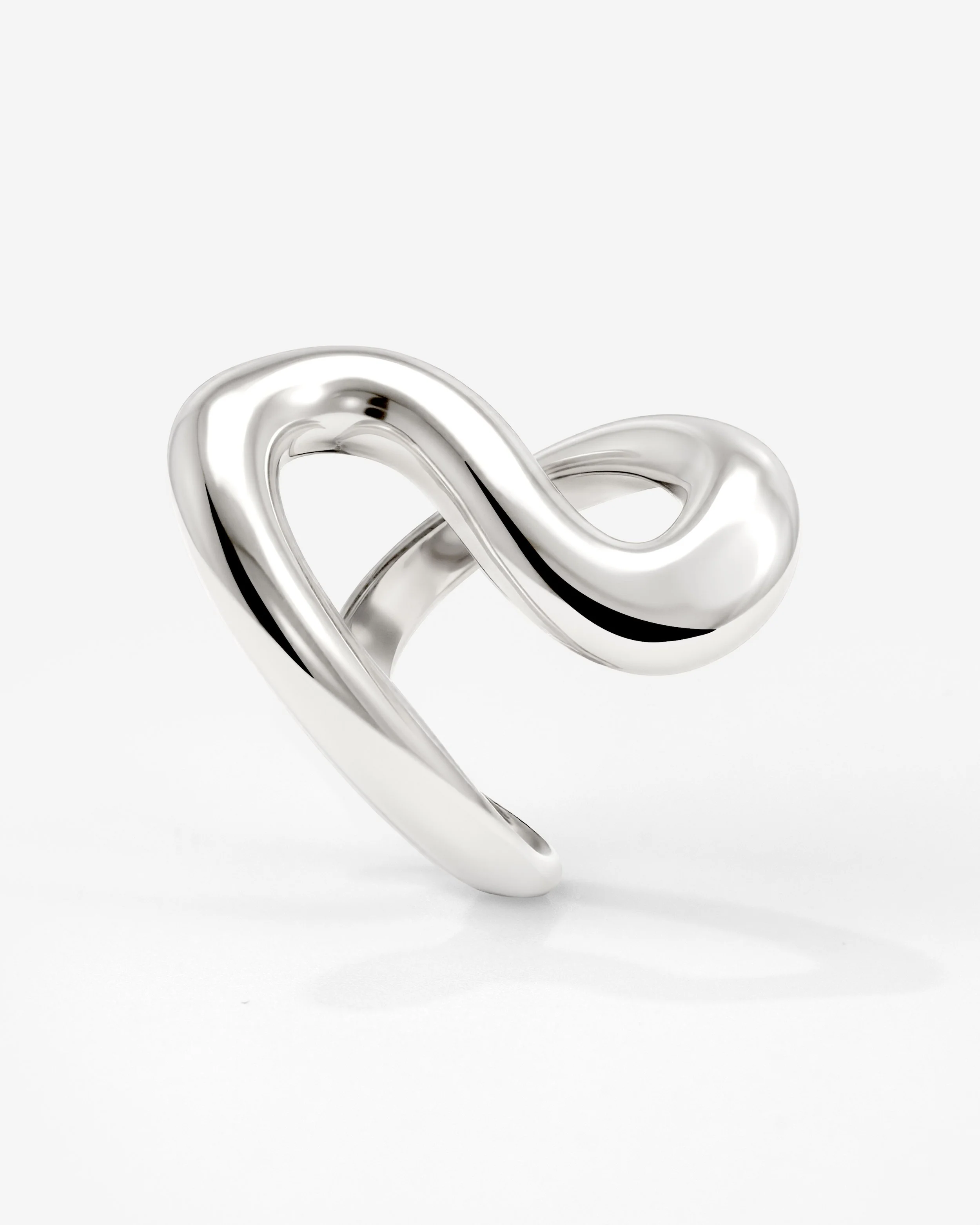 LUAMAYA Coiled Ring Light Silver