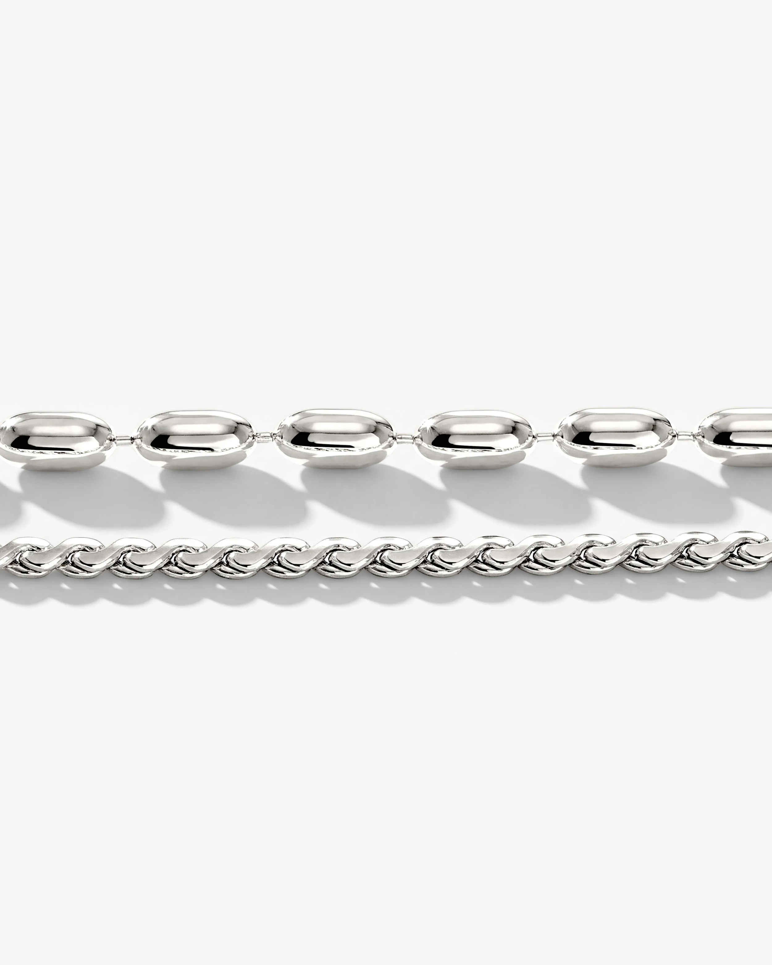 LUAMAYA Droplet Double Necklace Silber