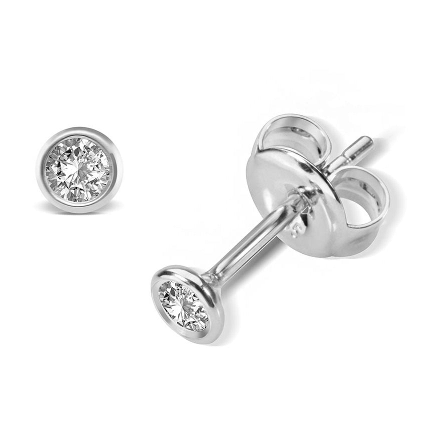 Lovebird Ohrstecker mit Brillant 0,10 ct. Weissgold 585 LB112