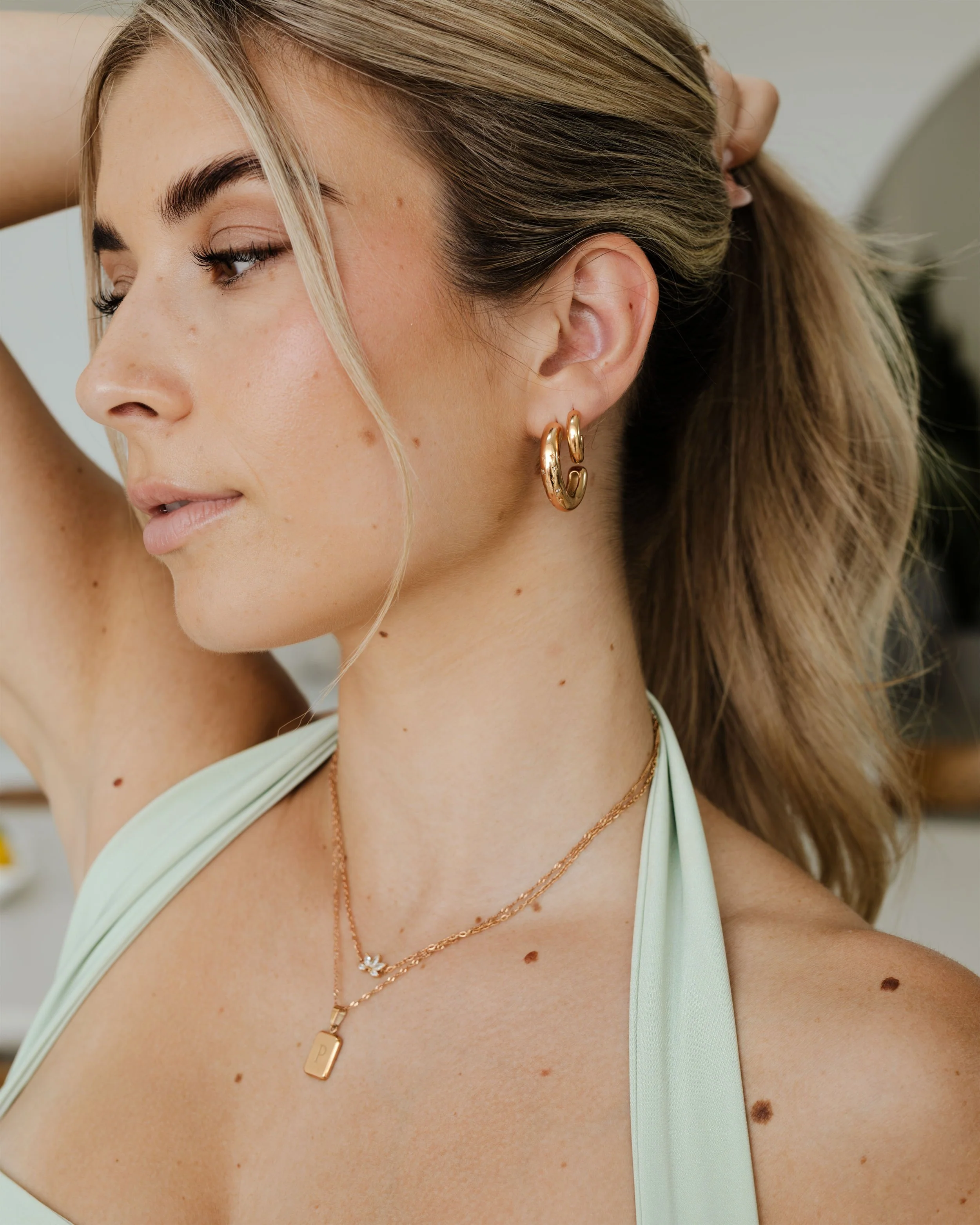 LUAMAYA Sea of Stars Hoop Studs