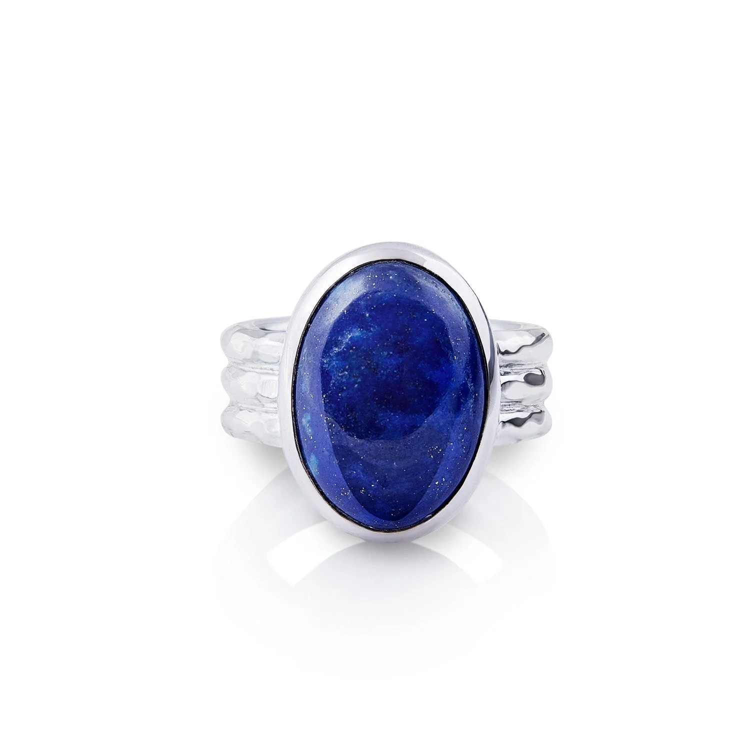 Ring aus Sterlingsilber mit wunderschönem oval Lapislazuli (11x17mm) R-4333-52