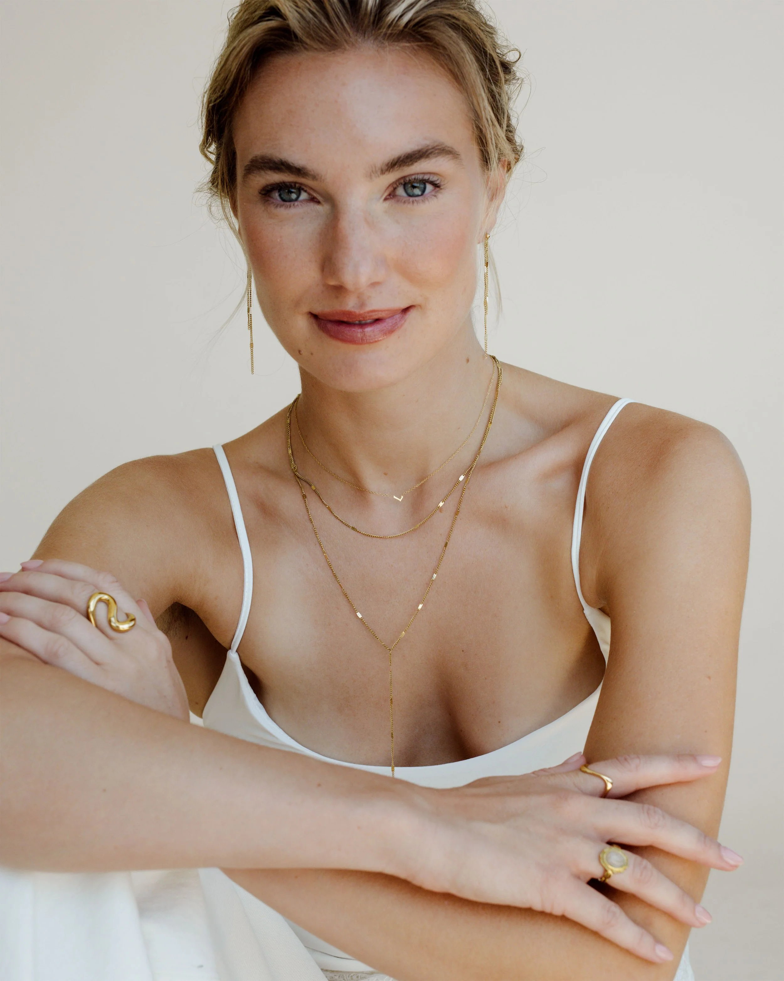 LUAMAYA Tiny Letter Necklace ABC