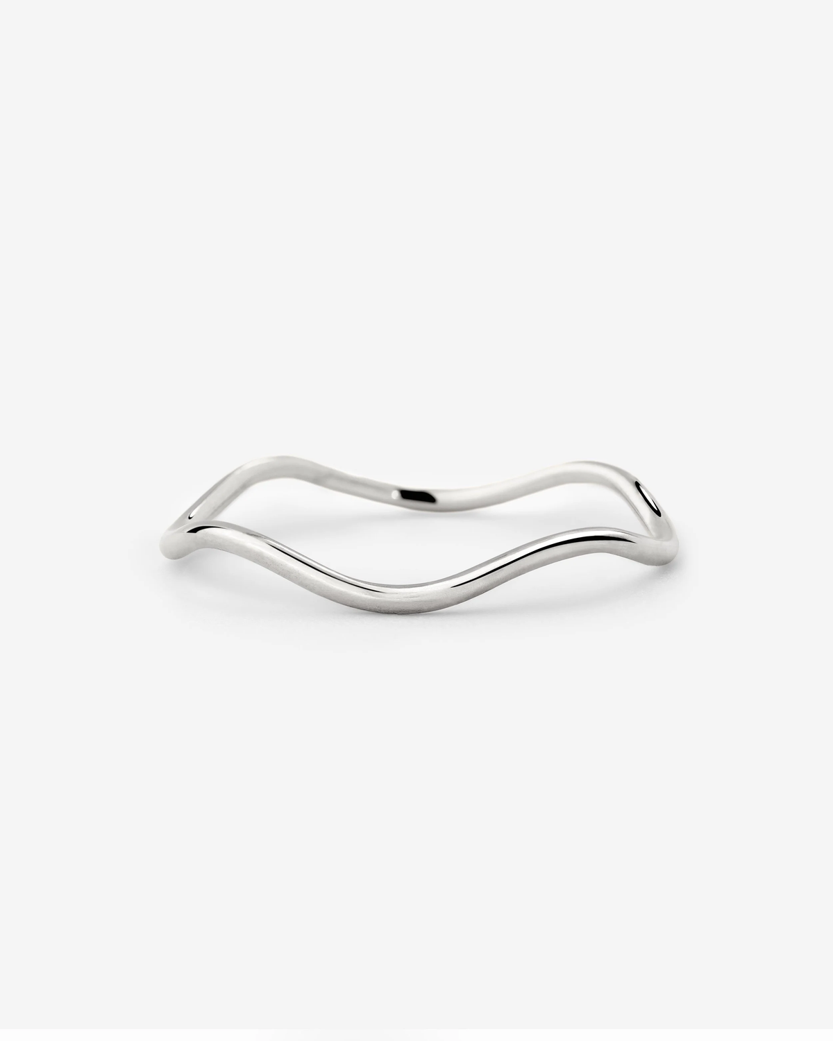 LUAMAYA Slim Wave Ring Silber