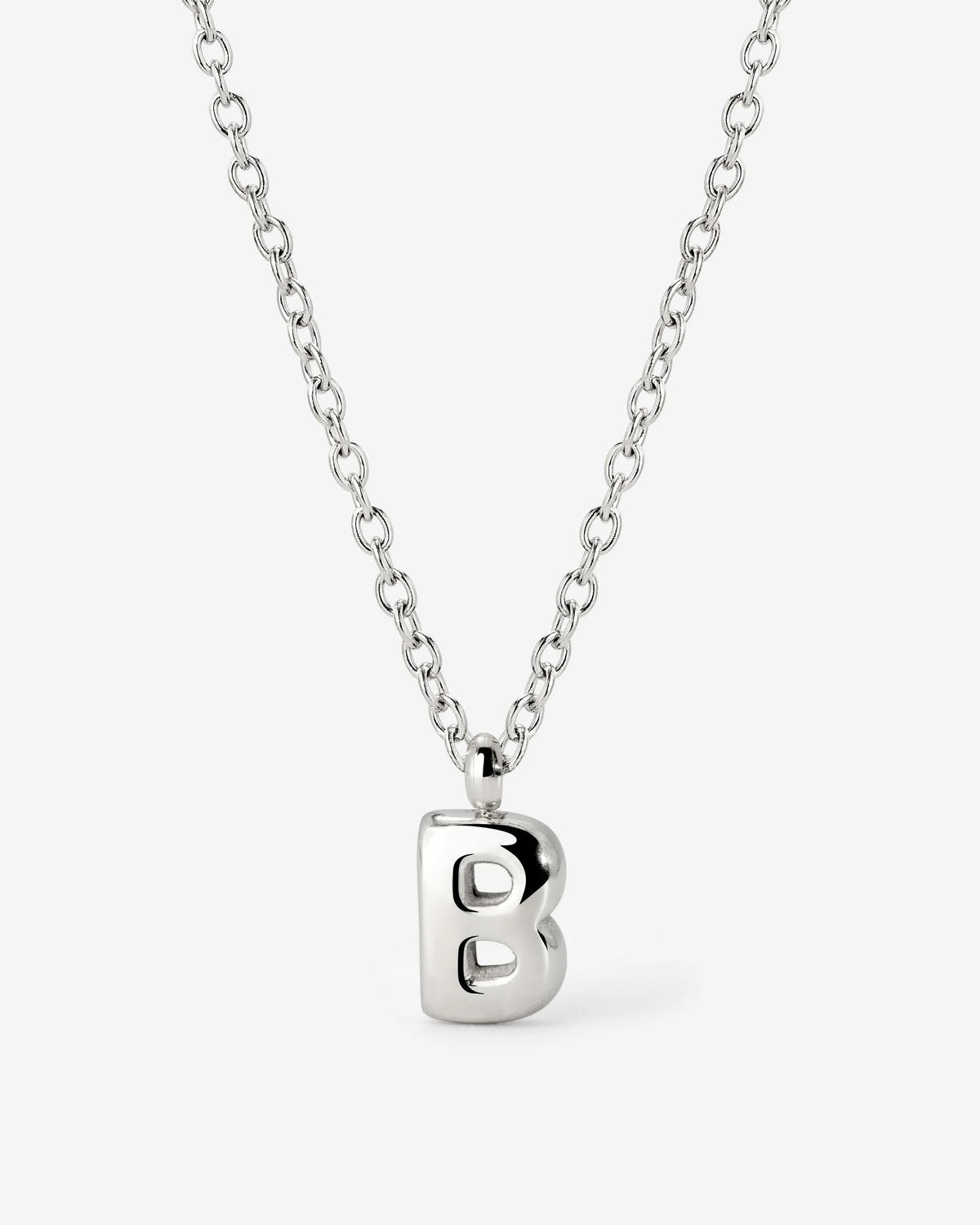 LUAMAYA Bubble Letter Necklace Silber ABC