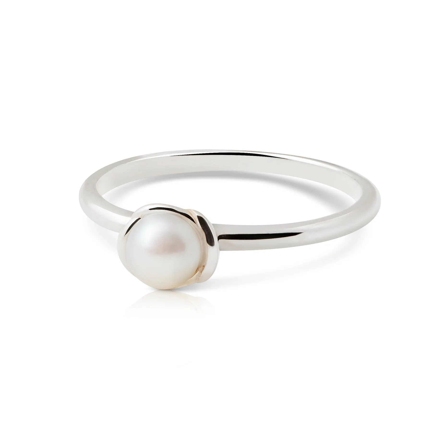 Ring aus Sterlingsilber mit einer großen Süßwasserperle RI-10033P