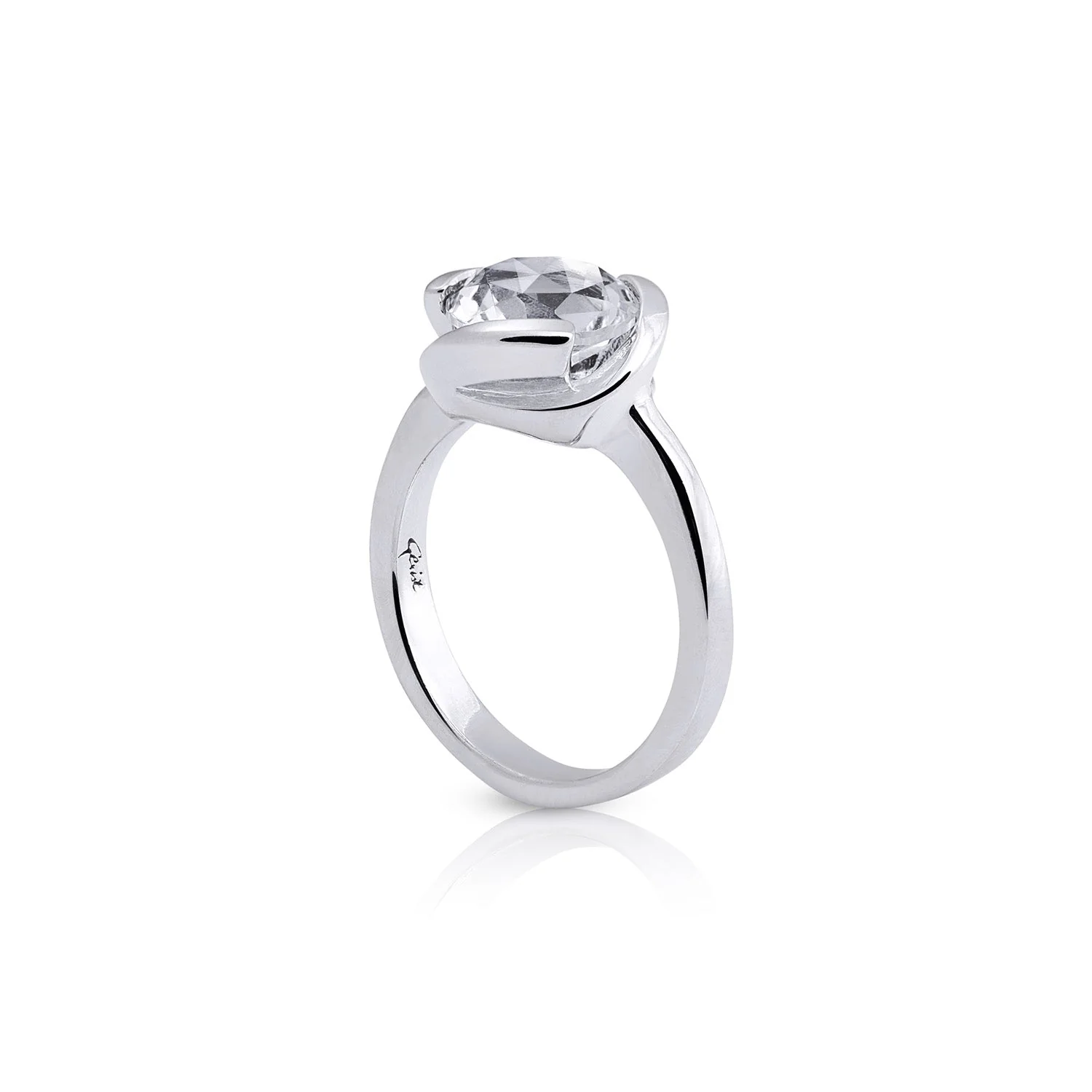 Sterlingsilber Ring Stein Cristal Quarz SR-151-1