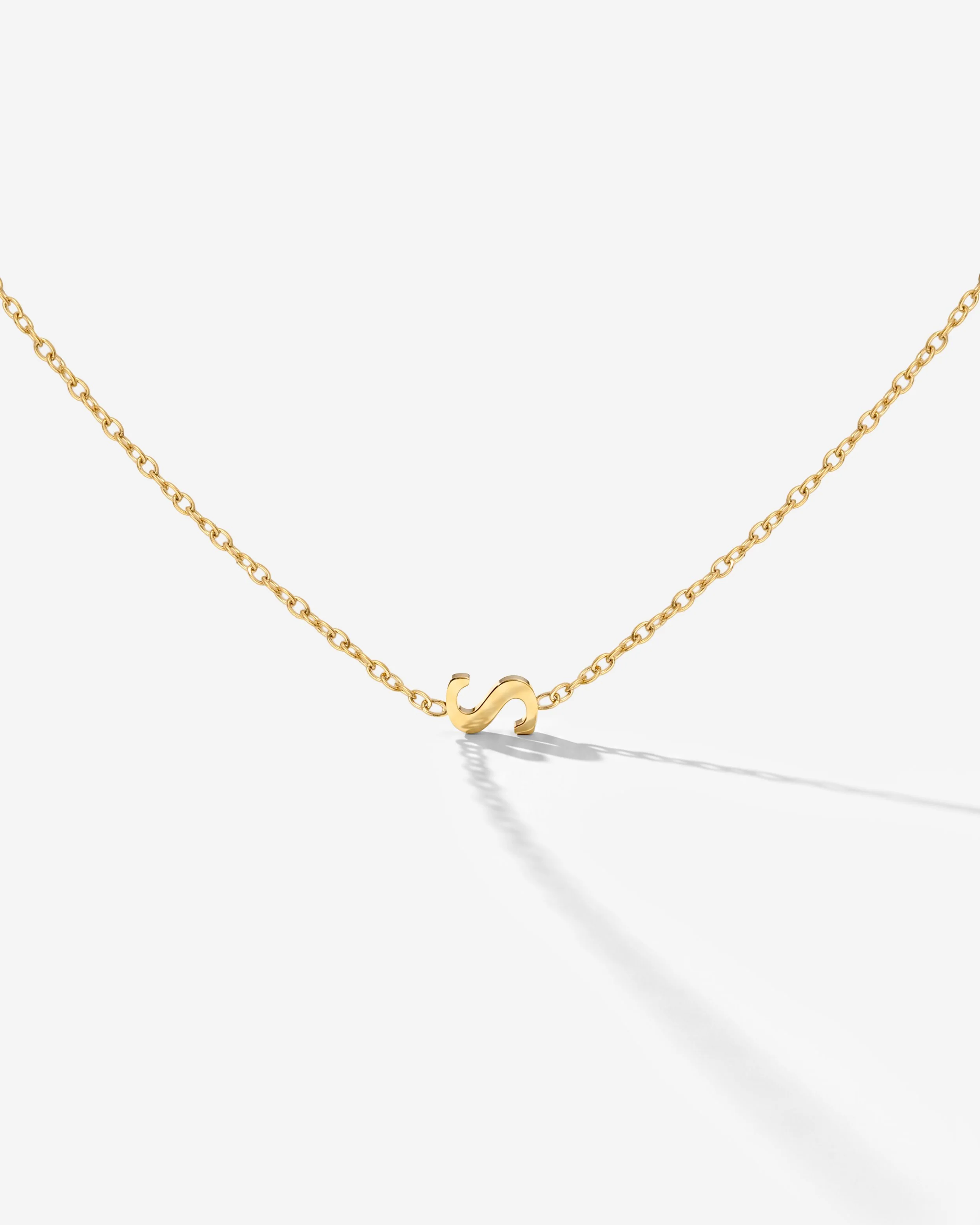 LUAMAYA Tiny Letter Necklace ABC