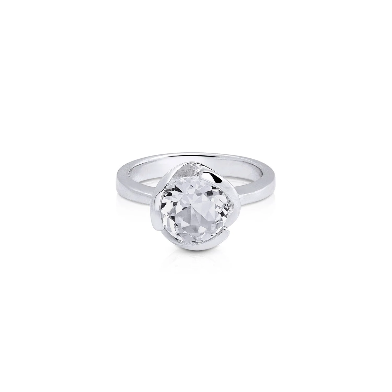 Sterlingsilber Ring Stein Cristal Quarz SR-151-1