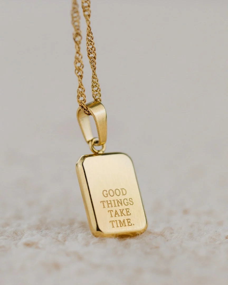 LUAMAYA Good things take time Necklace Gold
