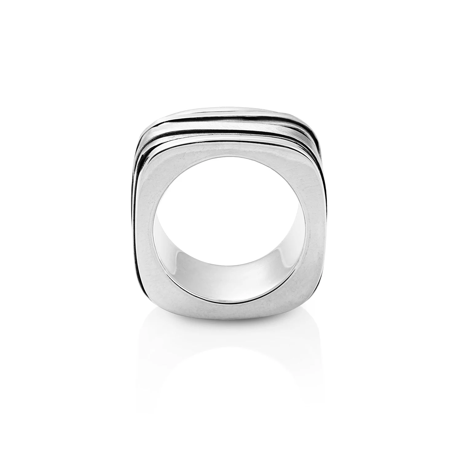Massiver Ring aus Sterlingsilber Handgefertigt R-93-M-50