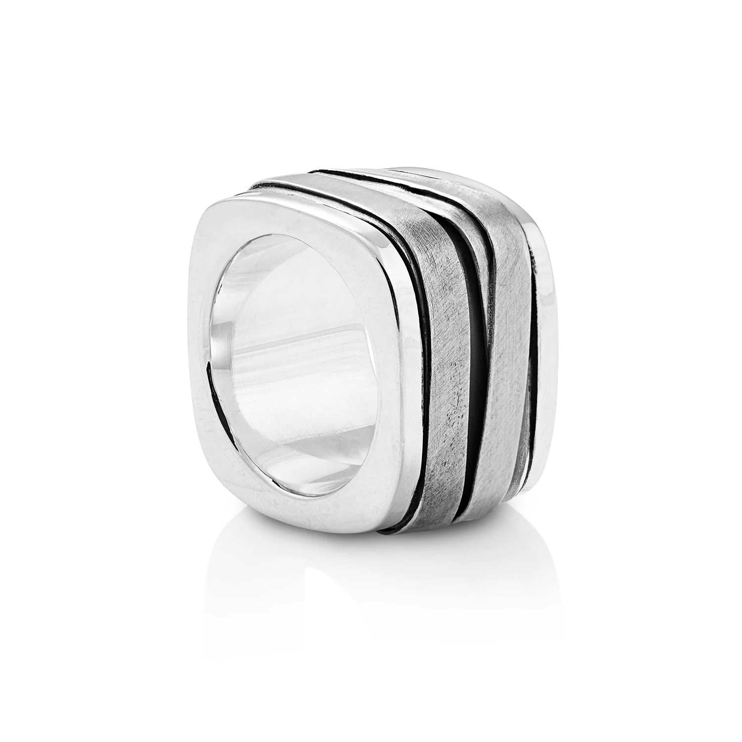 Massiver Ring aus Sterlingsilber Handgefertigt R-93-M-50
