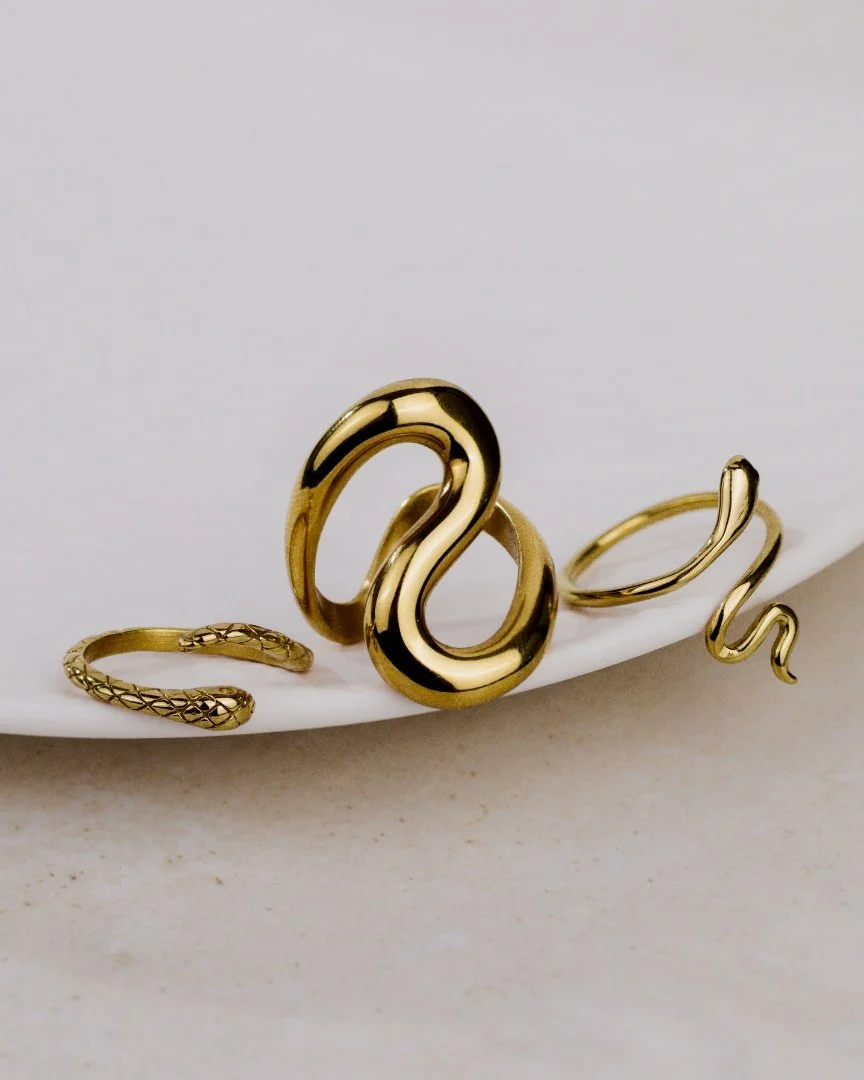 LUAMAYA Coiled Ring Gold