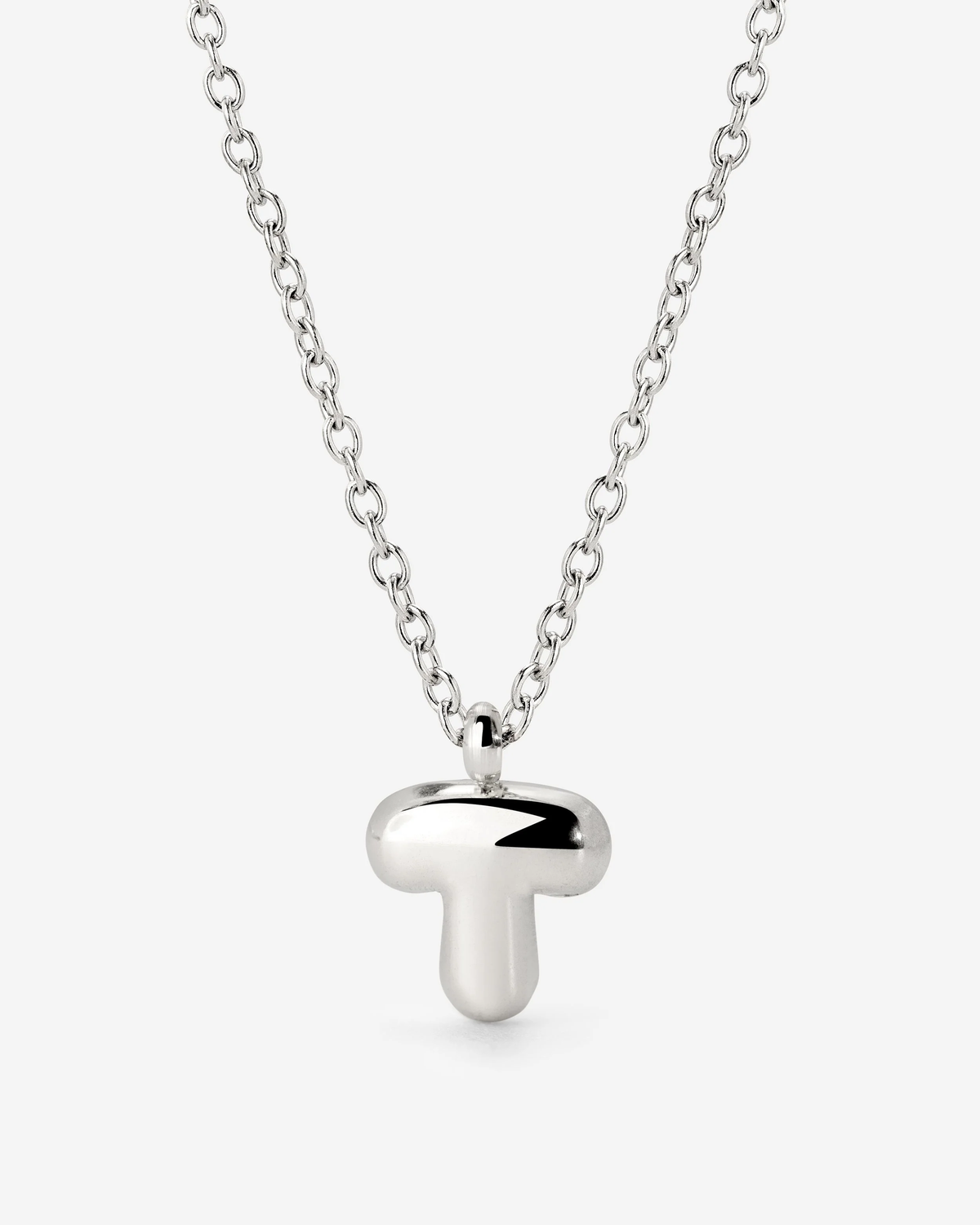 LUAMAYA Bubble Letter Necklace Silber ABC